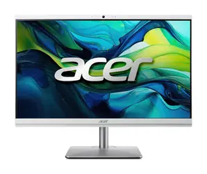 Настолен компютър - всичко в едно Acer Aspire C24-195ES, 23.8' FHD (1920x1080) AiO non touch, Intel Core Ultra 7 155U (up to 4.80GHz, 12MB), 16GB DDR5, 512GB + 1TB SSD M.2, no DVD, Intel Graphics, Kbd & Mouse Wireless, RJ-45, WiFi AX & BT, Height Adj., Wi