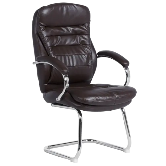 Посетителски стол ЛАЗАРИНА- цвят какао