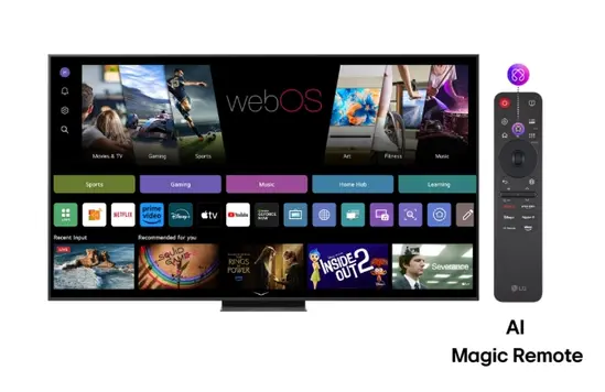 Телевизор LG 86QNED86A3A, 86" 4K QNED HDR Smart TV, 3840x2160, 120Hz Native (VRR 144Hz), DVB-T2/C/S2, Alpha 8 AI Processor, HDR 10 PRO, webOS 25 ThinQ, 4K Upscaling, WiFi 5, Dolby Vision, Bluetooth 5.1, AirPlay 2, LAN, CI, HDMI, SPDIF, Stand