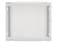 Комуникационен шкаф Lanberg rack cabinet 19' wall-mount 9U600x600 for self-assembly with metal door grey (flat pack)