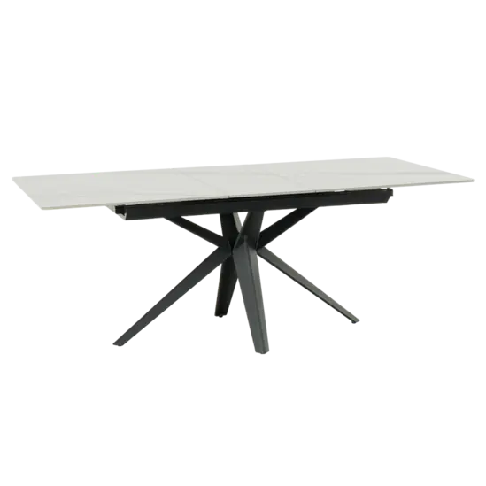 Трапезна маса ЗОРИ разтегателна- бял цвят плот