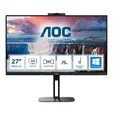 Монитор AOC Q27V5CWBK, 27' IPS WLED, 2560x1440@75Hz, 4ms GtG, 1ms MPRT, 300cd m2, 1000:1, 20M:1 DCR, Adaptive Sync, FreeSync, Low Blue Light, 5Wx2, Tilt, Height Adjust, Pivot, Swivel, HDMI, DP, USB hub