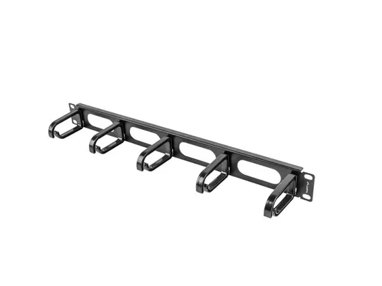 Аксесоар Lanberg 19' cable management AK-1205-B panel 5 rings - type b 1U, black