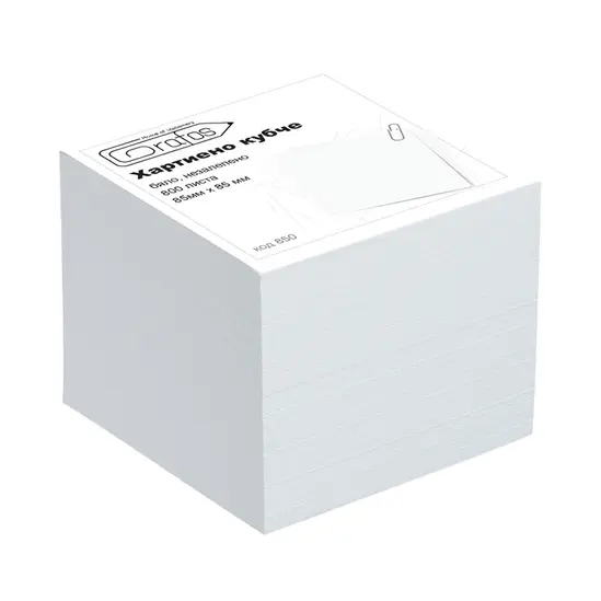 Бяло кубче 85х85 мм 800 л резерва