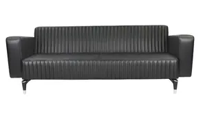 Диван триместен ПОДВИС PLN 03 - сниман в профил, черен на цвят