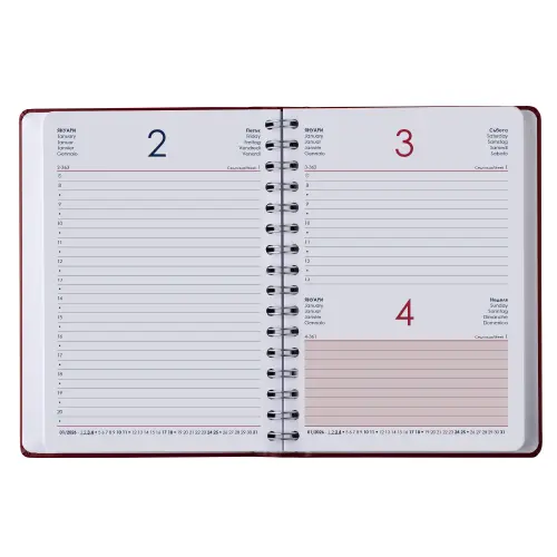 Календар - бележник СПИРАЛА ЛУКС A5 разтворен