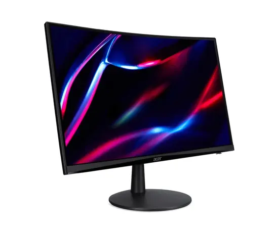 Монитор Acer Nitro ED240QS3bmiipx, 23.6' Curved 1500R, VA, Anti-Glare, FHD 1920x1080, ZeroFrame, FreeSync Premium, 180Hz, 1ms, 100M:1, 250 cdm2, 1xDP, 2xHDMI, HDR ready, Speakers 2Wx2, Audio inout, VESA, Tilt, Acer Display Widget, Black