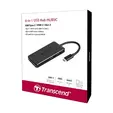 USB хъб Transcend 3-Port Hub,1-Port PD,SDMicroSD Reader, USB 3.1 Gen 2,Type C