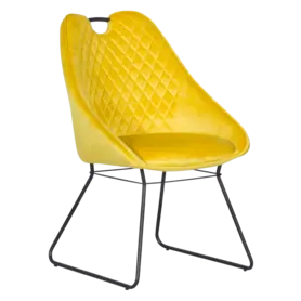 Трапезен стол ЖЕЛАНА- жълт