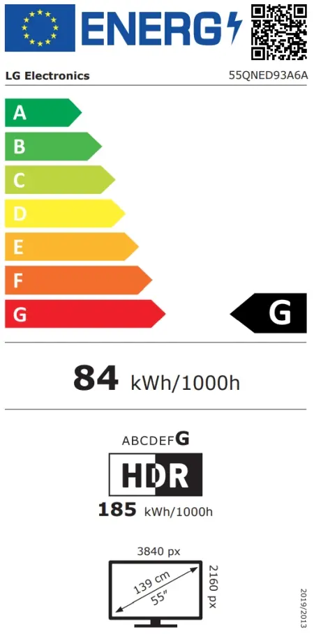 Телевизор LG 55QNED93A6A, 55" 4K HDR Smart QNED TV MiniLED, 3840x2160, 120Hz Native (VRR 165Hz), DVB-T2/C/S2, AI Alpha 8, HDR 10 PRO, webOS 24, ThinQ AI, WiFi, FreeSync Compatible, VRR, AI Upscaling, Google Cast, Virtual 9.1.2 Up-mix, Bluetooth, Hdmi, Mul