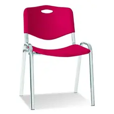 Посетителски стол ИНЕС- червен цвят