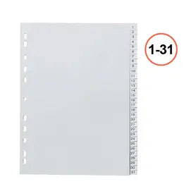 Разделител 1-31 PP сив