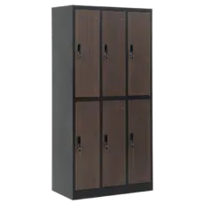 Метален гардероб BTL L с 6 отделения 185х90х45 см- затворен, сниман отстрани