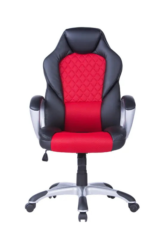 Геймърски стол ВИКТОР-снимка отпред, полипропиленови подлакътници с меки падове