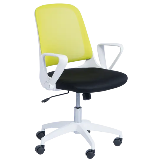 Работен стол ДИЛЯН- бяла база, снимка отпред