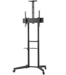 Стойка Neomounts Mobile Floor Stand incl. AV- and cam shelf (height adjustable: 128.5-145 cm)