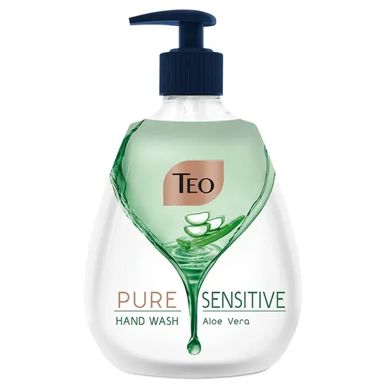 Течен сапун ТЕО Milk Pure Sensitive Aloe помпа, зелен