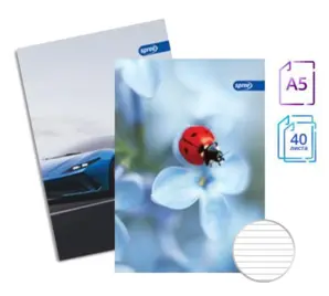 Тетрадка телчета А5 офсет 40 л редове