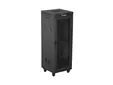 Комуникационен шкаф Lanberg rack cabinet 19' free-standing 32U600X600 (FLAT PACK) with mesh door LCD black