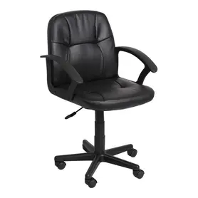 Работен стол ОГОСТА- снимка отпред, еко кожа