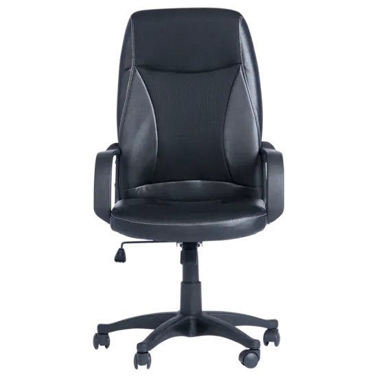 Директорски стол ФЕОДОР- черен цвят, полипропиленова кръстачка