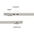 Лаптоп Apple MacBook Air 13.6: Apple M5 chip with 10-core CPU and 10-core GPU, 24GB, 1TB SSD - Starlight