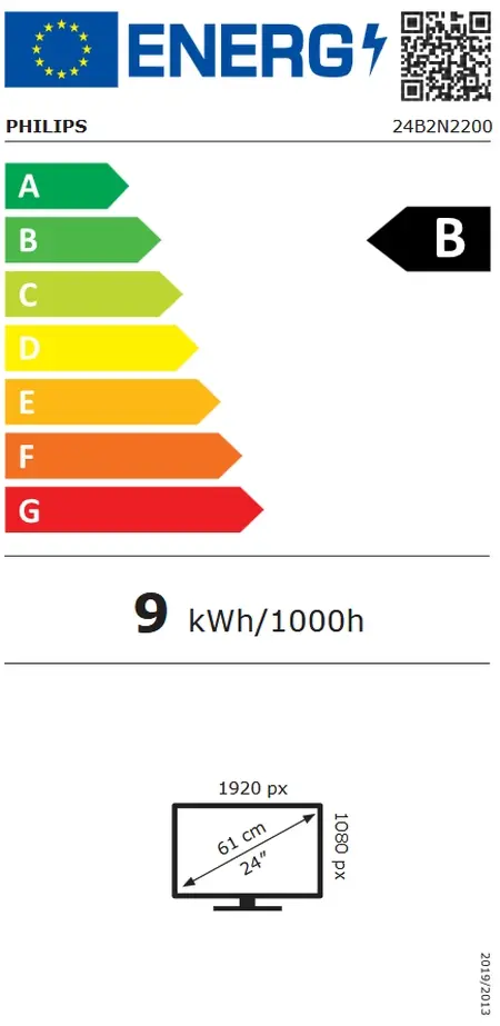 Монитор Philips 24B2N2200, 23.8" IPS WLED, 1920x1080@120Hz, 4ms GtG, 300cd m/2, 1500:1, 50M:1 DCR, Adaptive Sync, FlickerFree, SoftBlue, 2Wx2, Tilt, D-SUB, HDMI, DP