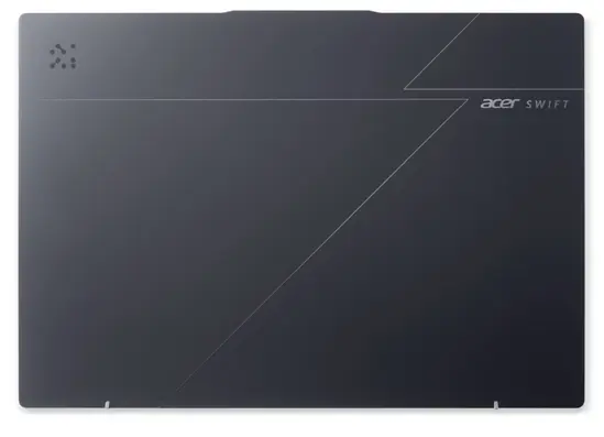 Лаптоп Acer Swift GO 16, SFG16-61-R418, AMD Ryzen 7 350 with AI (Up to 5.0GHz, 16MB), 16” WUXGA+ OLED 120Hz, Adobe&DCI-P3 100%, 1*32GB DDR5, 1024GB PCIe NVMe SSD, AMD Radeon 860M, QHD IR cam, WIFI7+BT, Win 11 Home,Titanium Gray