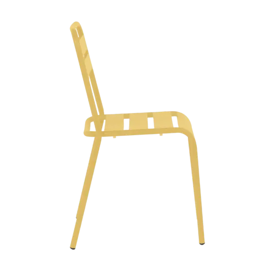 Градински стол ФЛАМБО- метална конструкция в жълто