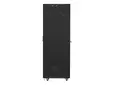 Комуникационен шкаф Lanberg rack cabinet 19' free-standing 42U800x800 (flat pack) with glass door lcd black v2