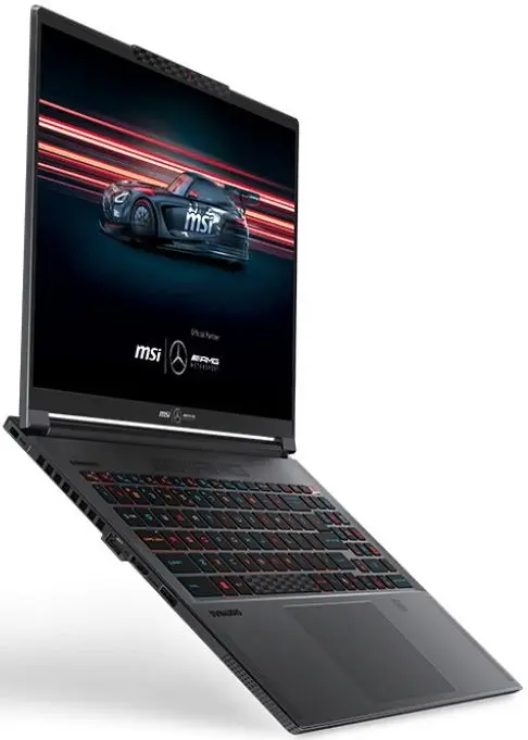 Лаптоп MSI Stealth A16 MercedesAMG AI+ A3XWGG-054BG-SGARI370X, Ryzen AI 9 HX 370, NVIDIA GeForce RTX 5070 8GB GDDR7, 16" QHD+ (2560x1600), 240Hz, OLED, IPS-Level, 2.1kg