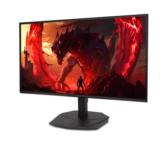 Монитор Acer Nitro KG241YX3bip, 23.8'' VA, FHD (1920X1080)  ZeroFrame, FreeSync 200Hz, 1ms (VRB), 100M:1, 300nits, 99% sRGB, 2xHDMI, DP, BluelightShield, Tilt, Vesa, Black