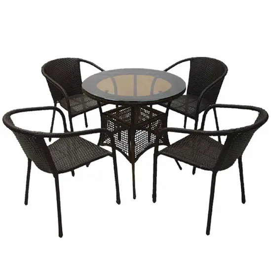 Ратанов комплект кафяв ВЕСЕЛА V