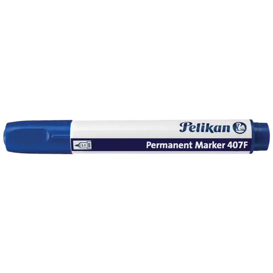 Перманентен маркер Pelikan 407F син