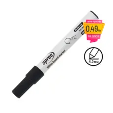 Маркер за бяла дъска Spree черен с пиктограма за намаление