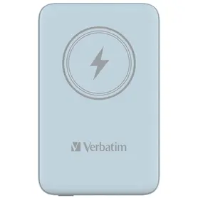 Външна батерия Verbatim MCP-10BE Power Pack 10000 mAh with UBS-C PD 20W  Magnetic Wireless Charging 15W Blue