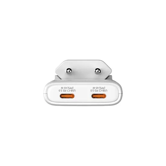 Зарядно устройство Verbatim Fold 'n' Go GaN Charger 65W EU plug White
