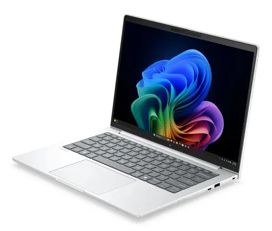 Лаптоп HP EliteBook 8 G2i AI 14 Glacier Silver, Core Ultra 7 366H(up to 4.8GH/18MB/16C), 14" WUXGA AG 300nits, 32GB 5600 MHz 1DIMM, 1TB PCIe SSD, WiFi 7 + BT 6, Backlit Kbd, FPR, 3C Batt, Win 11 Pro, 3Y Warranty Onsite