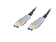 Кабел Lanberg HDMI MM v2.0 cable 50m optical black aoc
