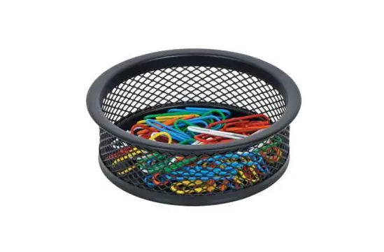 Поставка за кламери мрежа черен