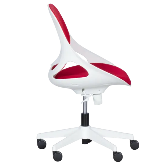 Детски стол БЕТИ - бял полипробилен, бяла база