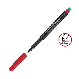 Тънкописец Faber-Castell 1523 OHP S червен