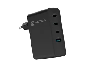 Адаптер Natec USB Charger Ribera 3X USB-C + 1x USB-A 100W, Black