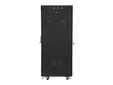 Комуникационен шкаф Lanberg rack cabinet 19' free-standing 27U600x600 (flat pack) with mesh door lcd black v2