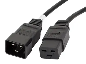 Кабел Lanberg EXTESION CABLE IEC 320 C19  C20 1.8m VDE, black