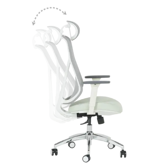 Директорски стол АНГЕЛА- Регулиране силата на люлеене според теглото на седящия