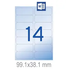 Полиестерни етикети 99.1х38.1 мм