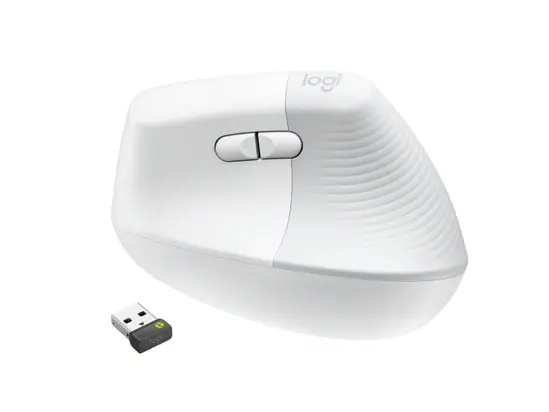 Мишка Logitech Lift Vertical Ergonomic Mouse for Business, Off-white