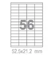 Самозалепващи етикети  Fleks Ko A4 52.5x21.2 56 бр