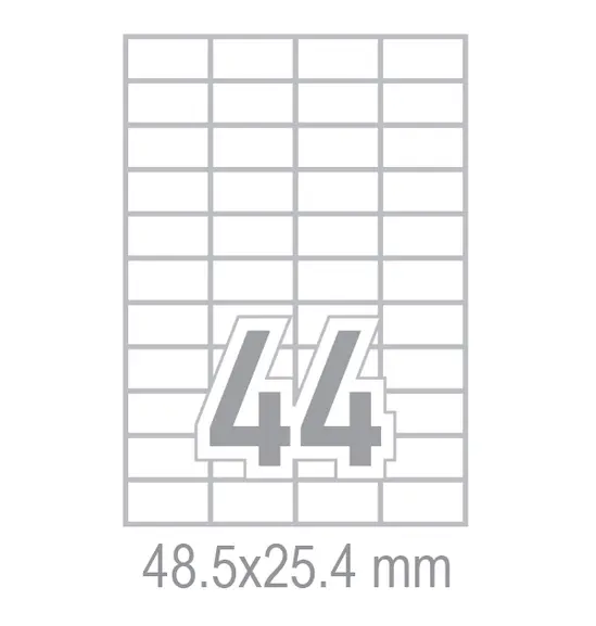 Самозалепващи етикети 48.5x25.4 44 бр.